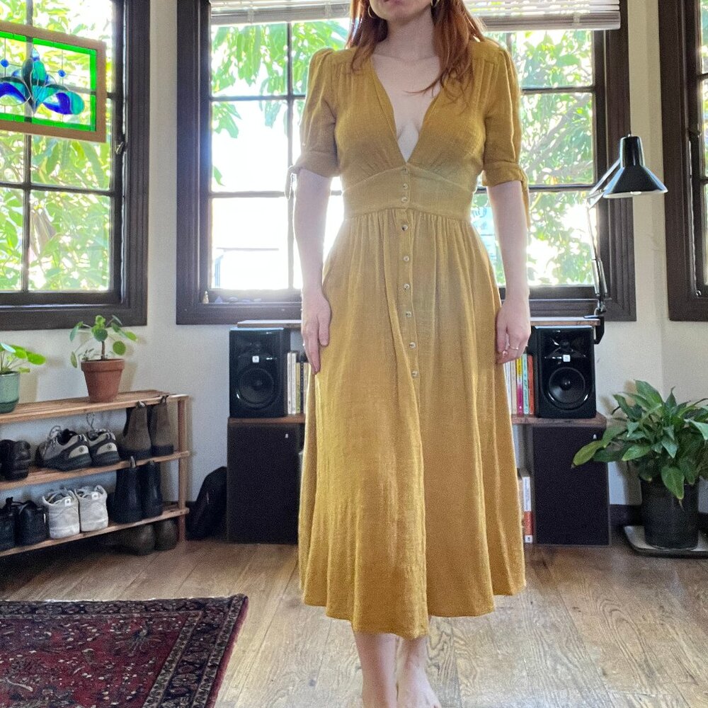 Free People Love Of My Life Midi Dress Small